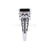 3Ct Gothic Skull Emerald Cut Black and Red Diamond Engagement Wedding Ring Sterling Silver White Gold Finish