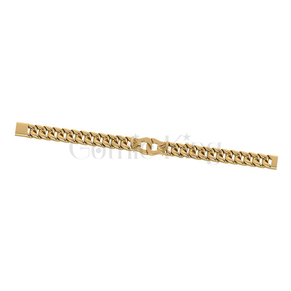 Gothic Style with this Stunning Golden Chain Bracelet
